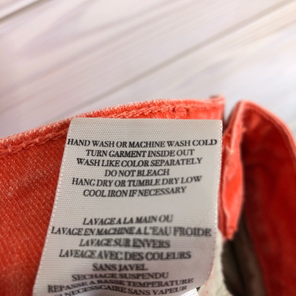 Vince Skinny Jeans Slim Legging Tomato Size 24 New - Picture 8 of 8